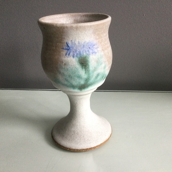 Studio Pottery Goblet/Planter - Picture 1 of 4